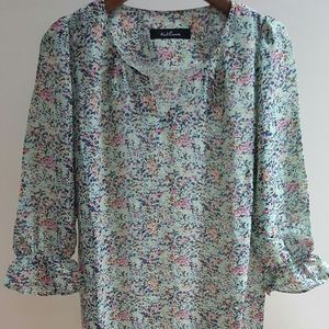 Retro floral print dress